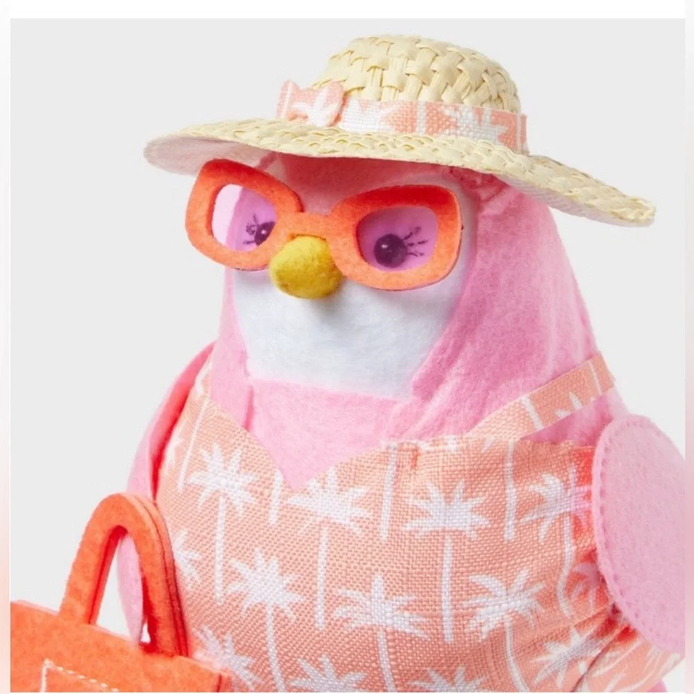 Target Sun Squad Summer Pink Fabric Beach Bird NWT